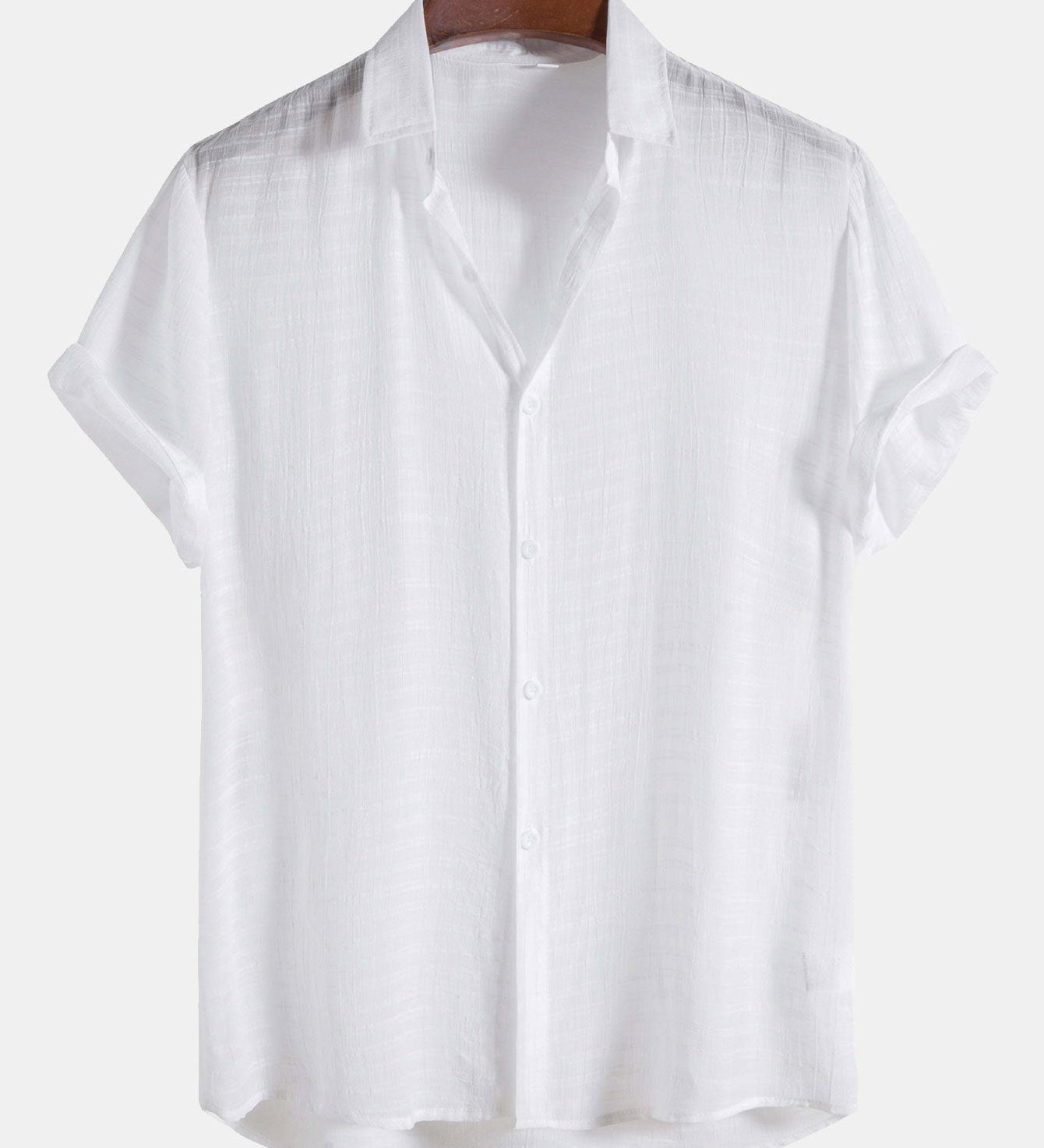 Short Sleeve Shirt in Textured Fabric