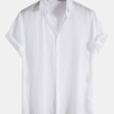 Short Sleeve Shirt in Textured Fabric