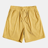 Short-Sleeved Corduroy Button Up Shirt & Shorts