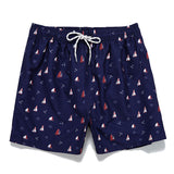 Sailboat Anchor Pattern Swim Trunks