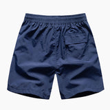 Button-Up Shirt and Swim Shorts with Brushstroke Print
