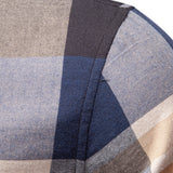 Plaid Button-Up Shirt with Long Sleeves in Cotton