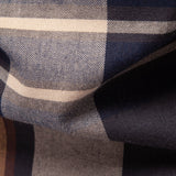 Plaid Button-Up Shirt with Long Sleeves in Cotton