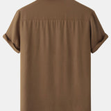 Smiley Face Graphic Button-Up Shirt
