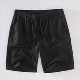 Geometric Jacquard Cuban Shirt with Linen Drawstring Shorts