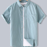 Men's Cotton Button-Down Shirt