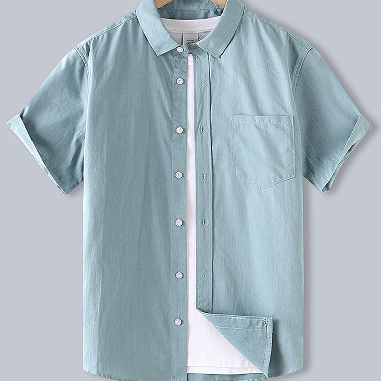 Men's Cotton Button-Down Shirt