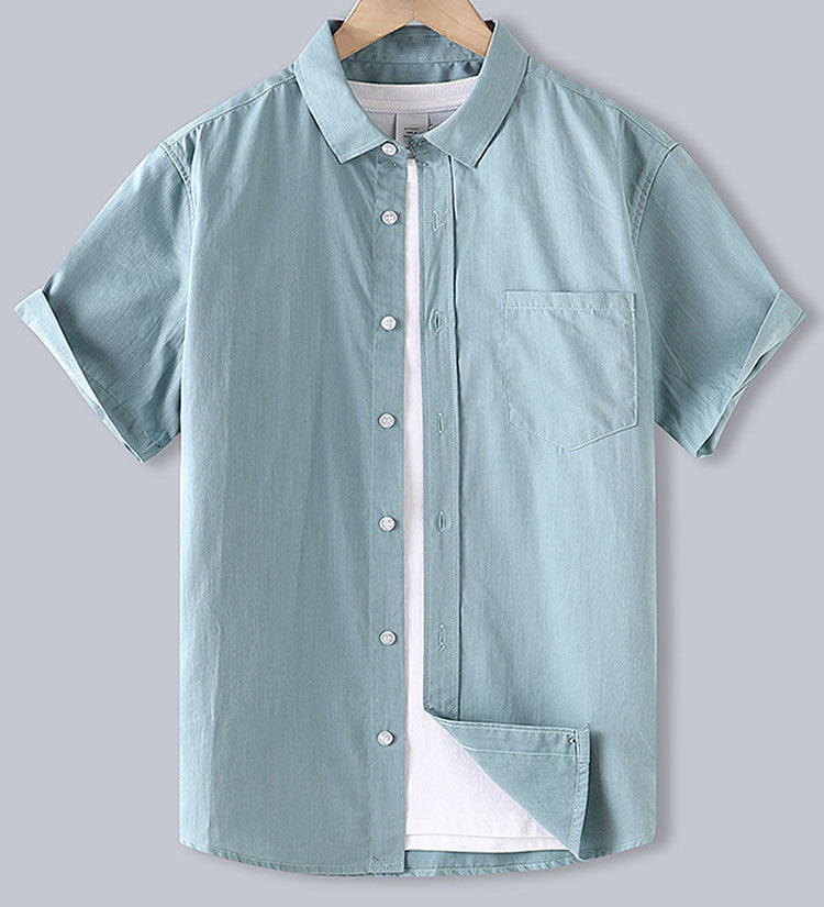 Men's Cotton Button-Down Shirt