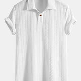 Jacquard Short Sleeve Polo Shirt