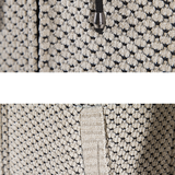 Textured Hooded Sweater with Long Line Design & Corduroy Cargo Pants