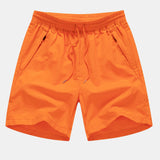 Leaf Pattern Button-Up Shirt with Matching Swim Shorts
