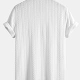 Jacquard Short Sleeve Polo Shirt