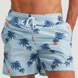 Sunset Palm Tree Swim Trunks