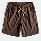 Corduroy Cuban Shirt and Shorts Set with Short Sleeves