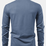 Contrast Pocket Long Sleeve Polo Shirt