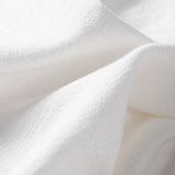 Short Sleeve Stand Collar Shirt in Linen-Rayon Blend