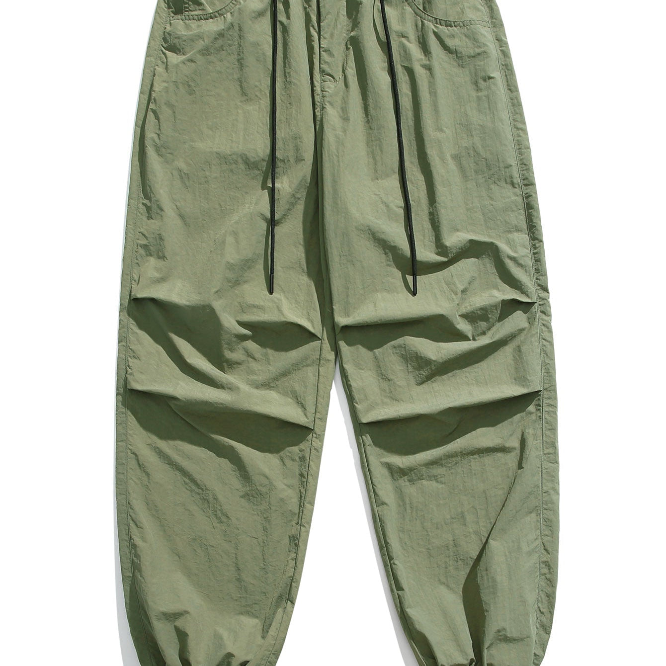 Stretchy Waistband Parachute Trousers