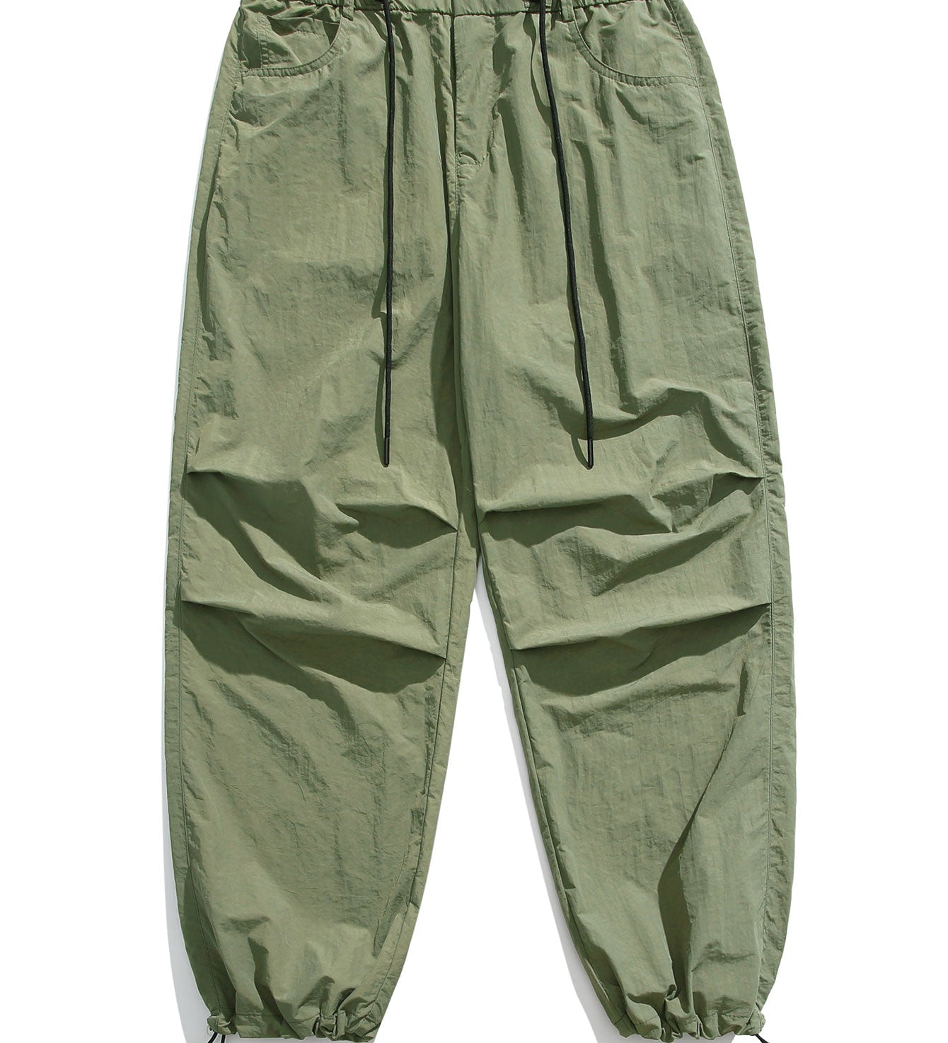 Stretchy Waistband Parachute Trousers