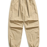 Stretchy Waistband Parachute Trousers