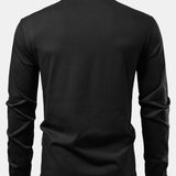 Contrast Pocket Long Sleeve Polo Shirt