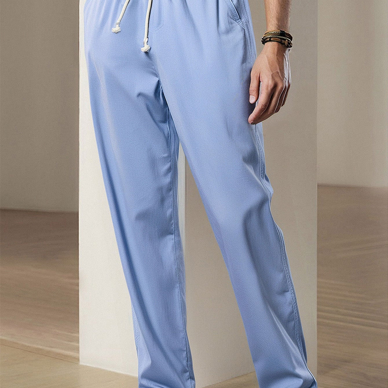 Classic Straight-Leg Linen Trousers
