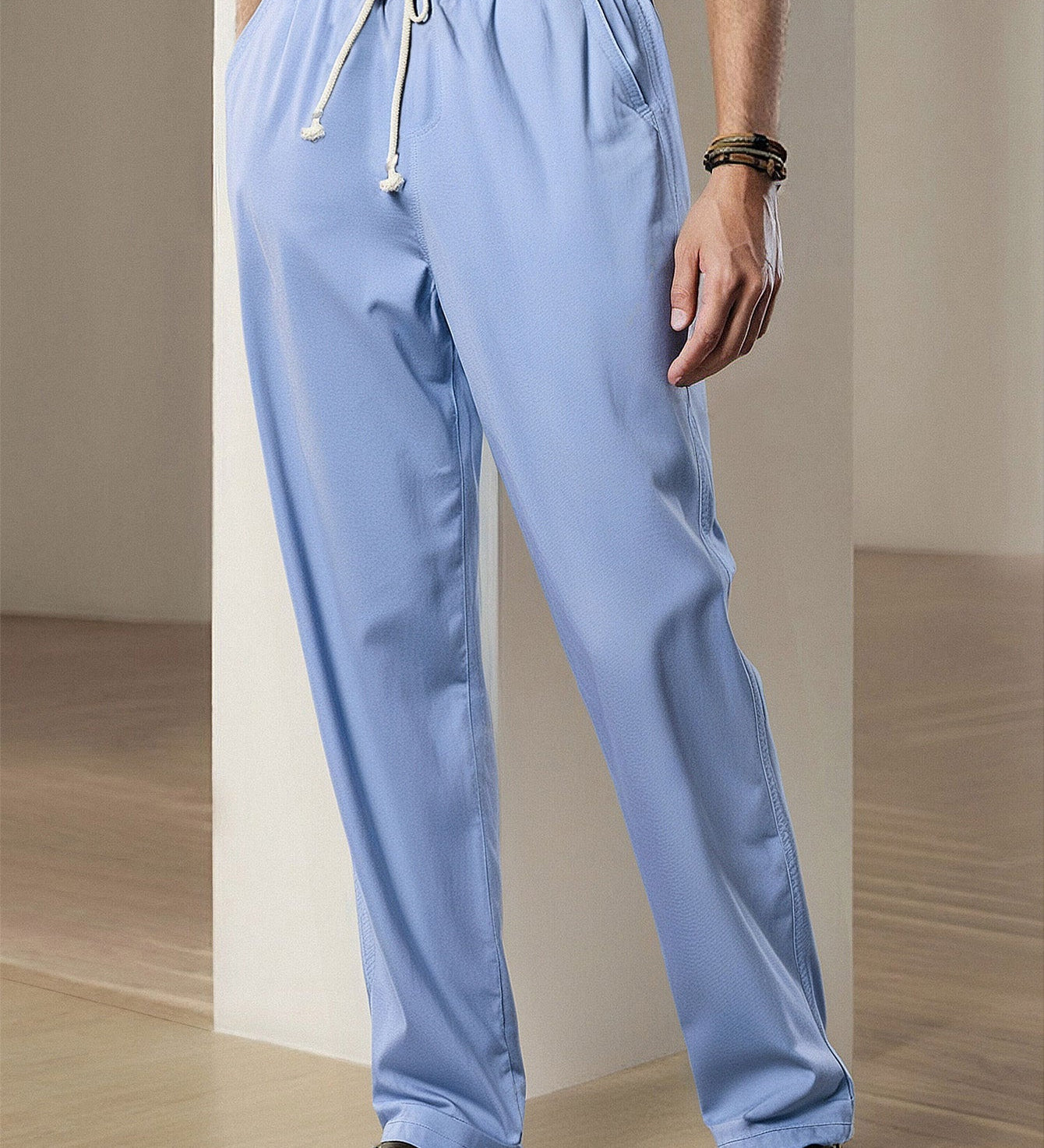 Classic Straight-Leg Linen Trousers