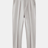 Twisted Jacquard Knit Zipper Polo & Slim Fit Tapered Pants