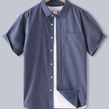 Men's Cotton Button-Down Shirt