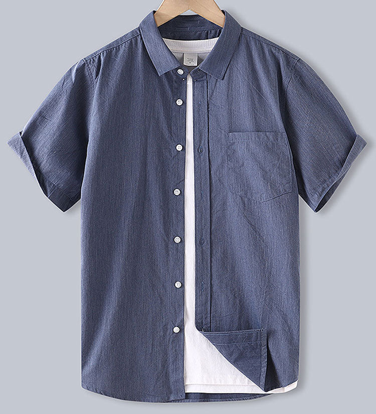 Men's Cotton Button-Down Shirt