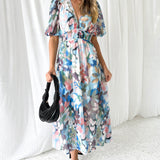 Celine | Abito Femminile con Motivo Floreale