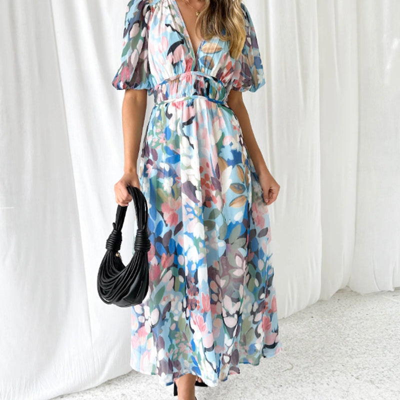 Celine | Abito Femminile con Motivo Floreale