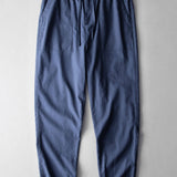 Linen-Style Cotton Button-Up Shirt with Straight-Leg Linen-Cotton Blend Pants
