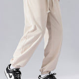 Adjustable Waist Corduroy Joggers
