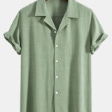 Cuban Shirt in Linen and Rayon Blend