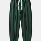 Color Block Relaxed Fit Polo Sweatshirt and Pintuck Jogger Pants