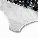 Palm Tree and Sailboat Pattern Swim Shorts
