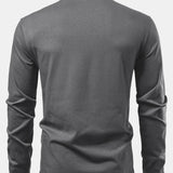 Contrast Pocket Long Sleeve Polo Shirt