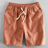 Geometric Jacquard Cuban Shirt with Linen-Cotton Blend Shorts