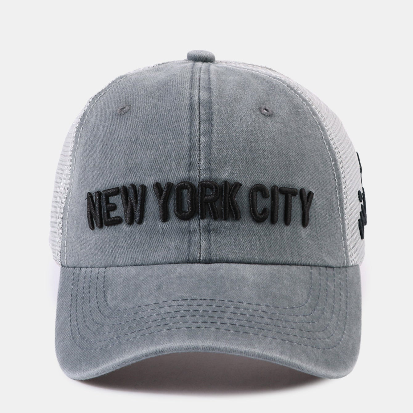 New York Embroidered Mesh Cotton Baseball Hat