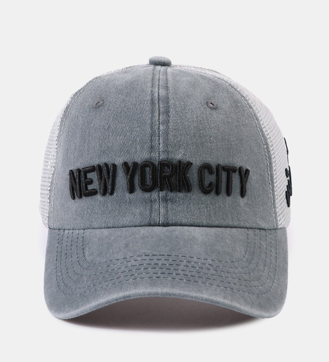 New York Embroidered Mesh Cotton Baseball Hat