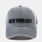 New York Embroidered Mesh Cotton Baseball Hat