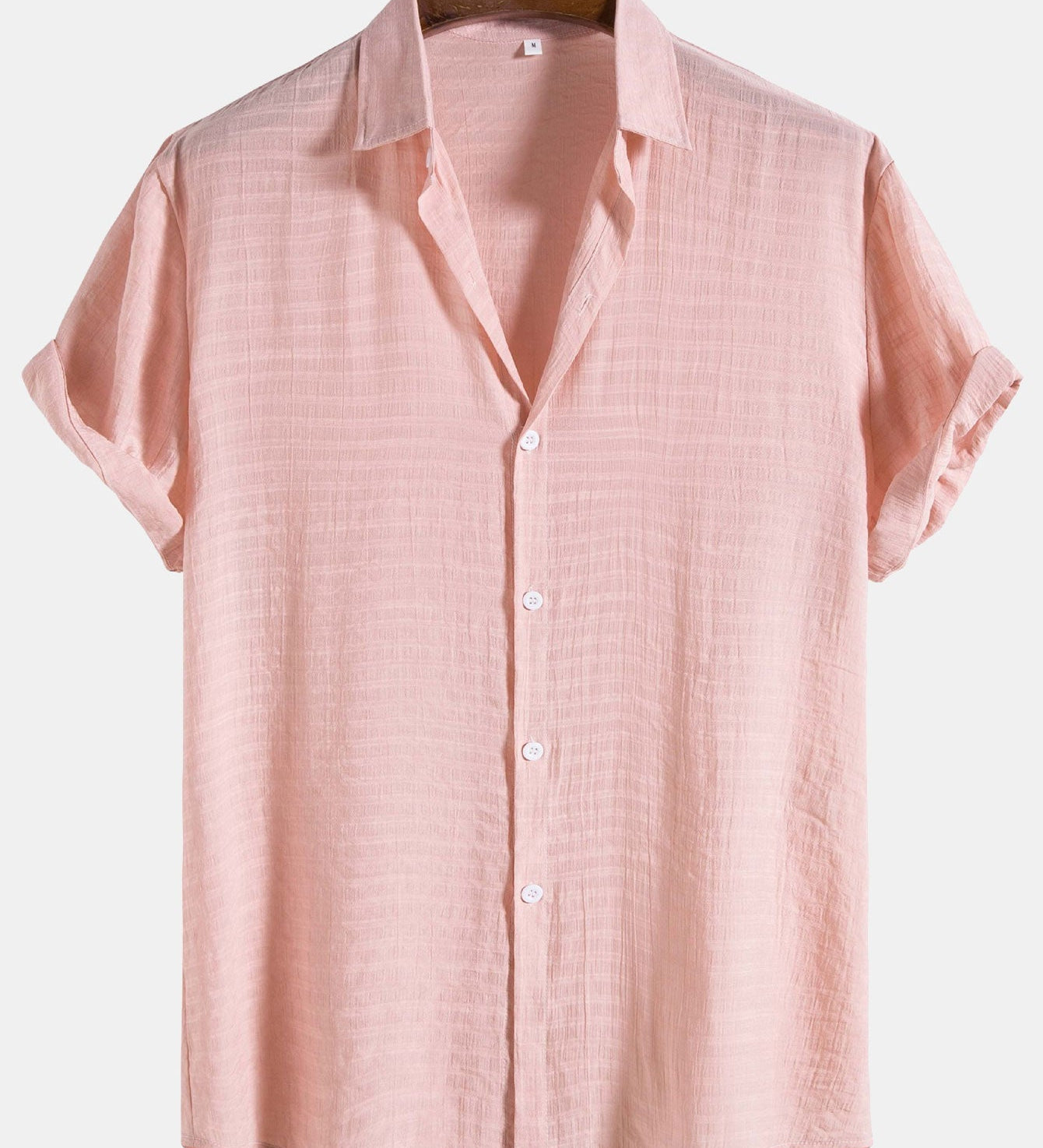 Short Sleeve Shirt in Textured Fabric
