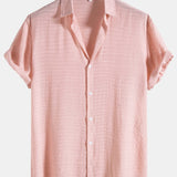 Short Sleeve Shirt in Textured Fabric