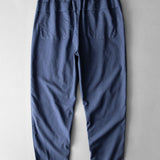 Linen-Style Cotton Button-Up Shirt with Straight-Leg Linen-Cotton Blend Pants