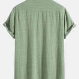 Cuban Shirt in Linen and Rayon Blend