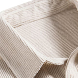 Corduroy Button Up Short Sleeved Shirt
