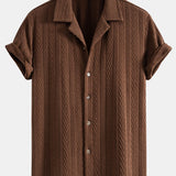 Textured Jacquard Cuban-Style Shirt