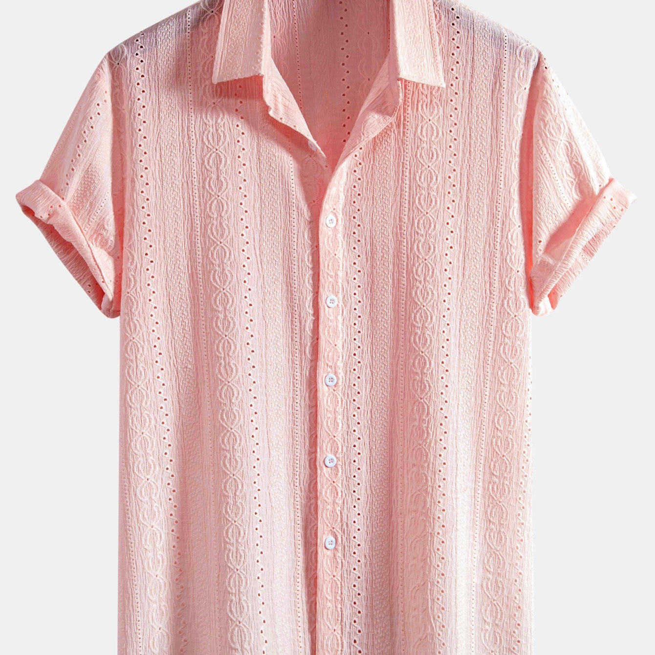 Textured Button-Down Shirt