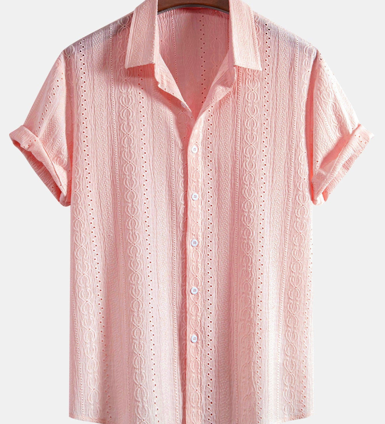 Textured Button-Down Shirt