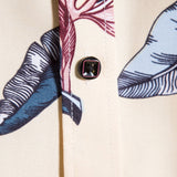 Tropical Print Button-Up Shirt